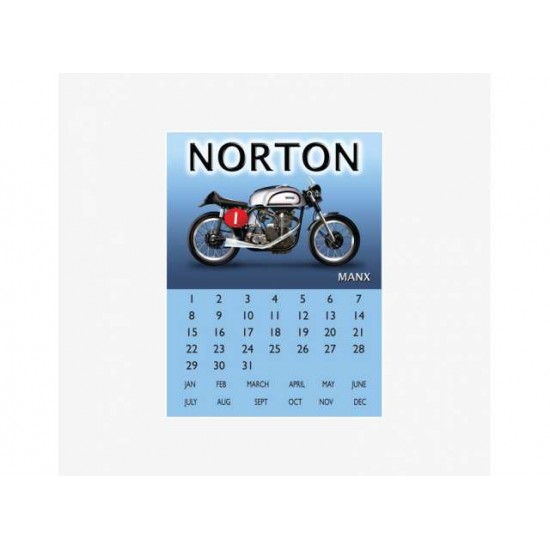 Tac Signs - Plăcuță metalică decorativă [30x40cm] - Norton Calender